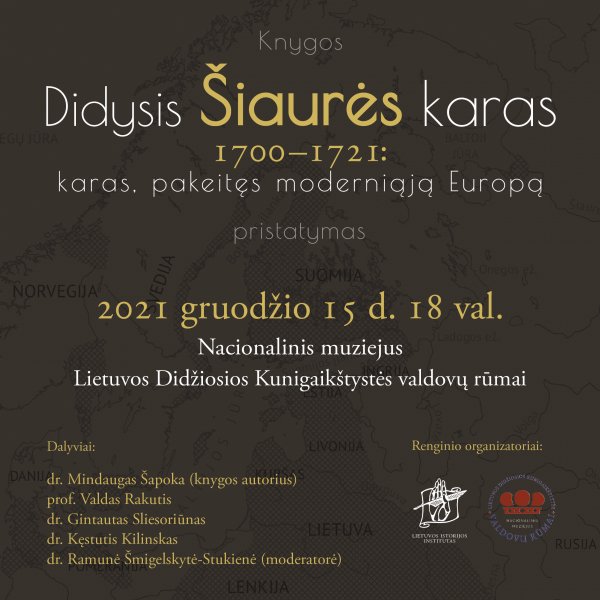 Knygos Didysis Šiaurės karas 1700–1721: karas, pakeitęs moderniąją Europą  pristatymas