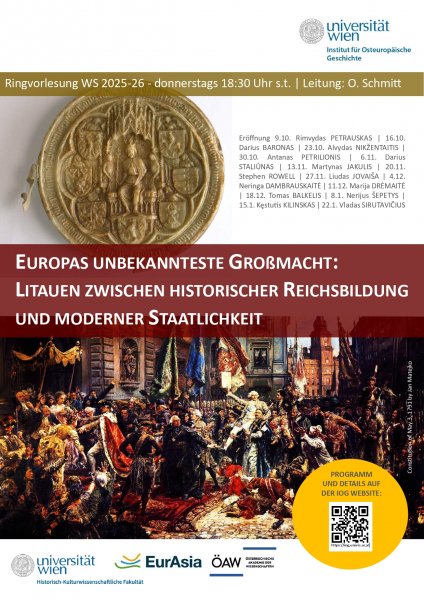 Researchers will introduce students of the University of Vienna to Lithuanian history