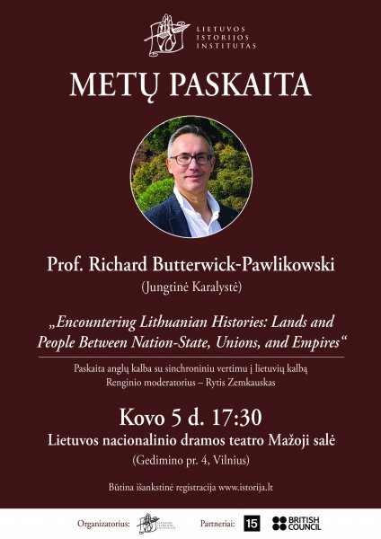 Metų paskaita: prof. R. Butterwick–Pawlikowski žvilgsnis į Lietuvos istoriją 