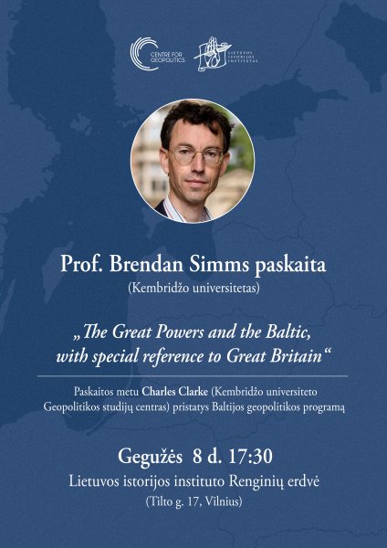 Invitation to the lecture of prof. Brendan Simms 