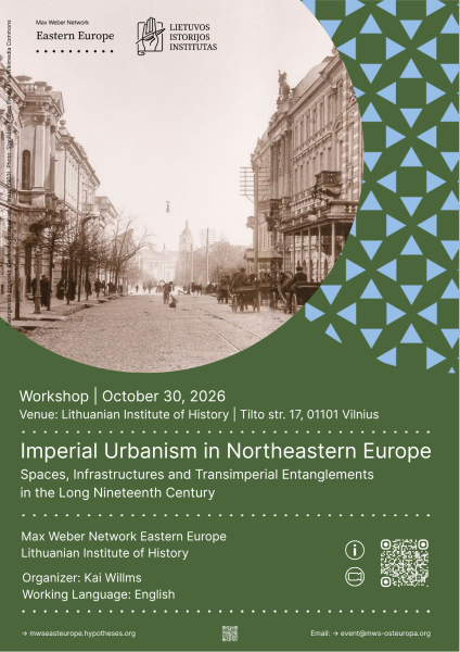 Seminare – dėmesys imperinei urbanistikai Šiaurės Rytų Europoje