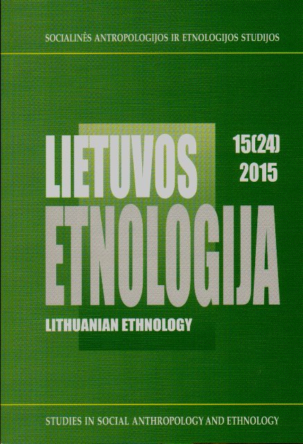 Lietuvos etnologija 15 (24) 2015