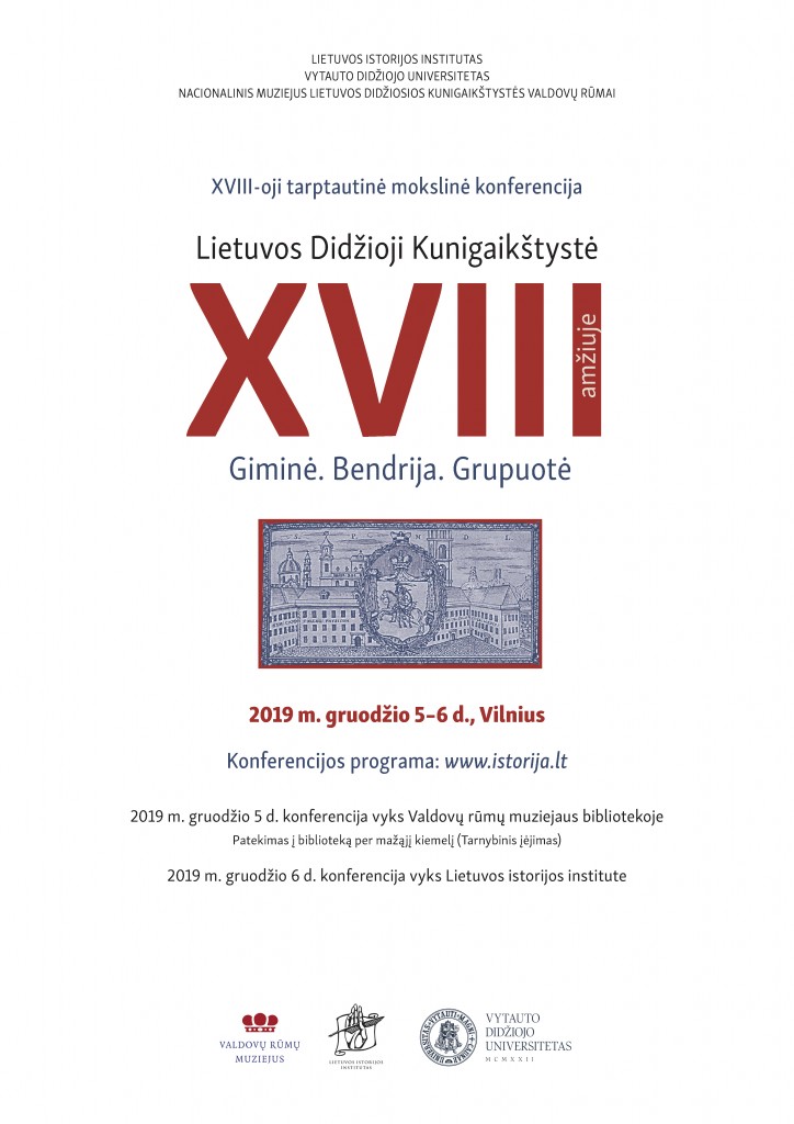 LDK XVIII a  Giminė  Bendrija Grupuotė_Kvietimas