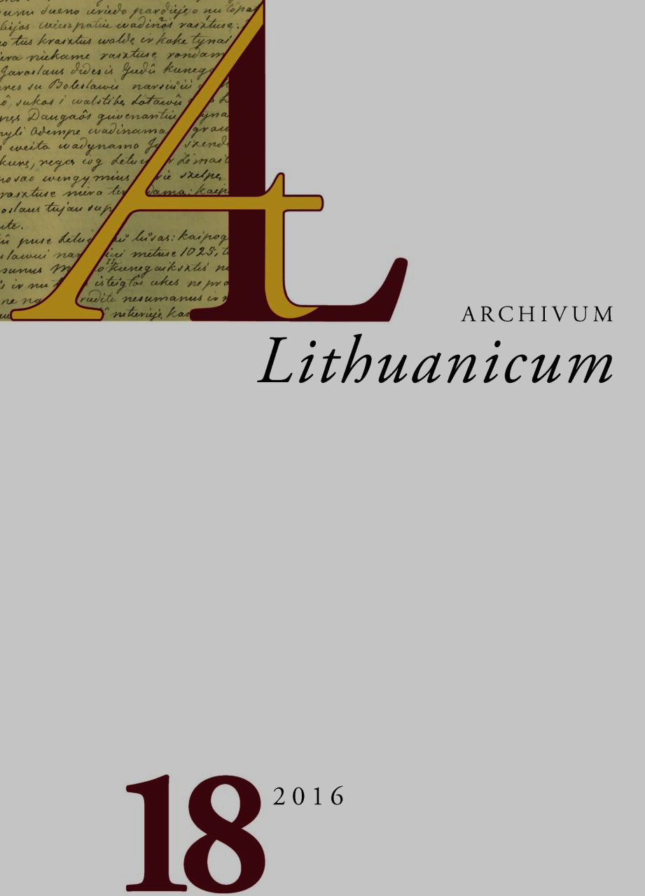 Archivum Lithuanicum 18