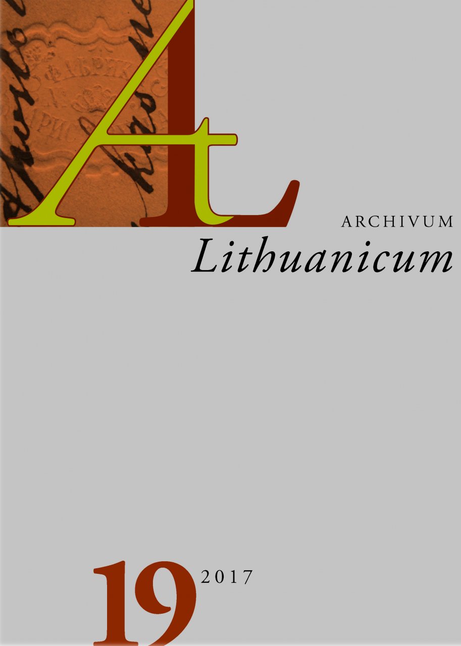 Archivum Lithuanicum 19