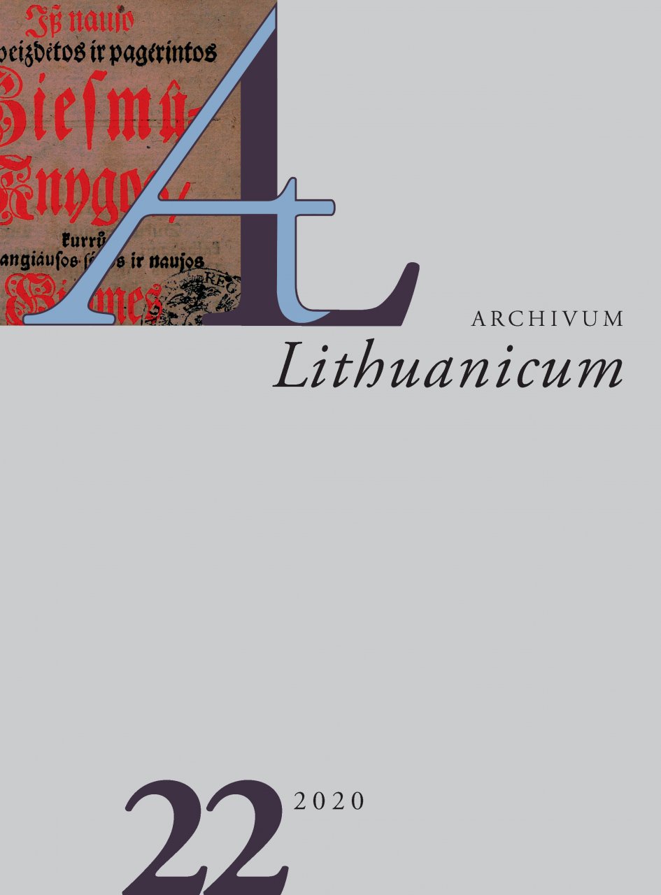 Archivum Lithuanicum 22