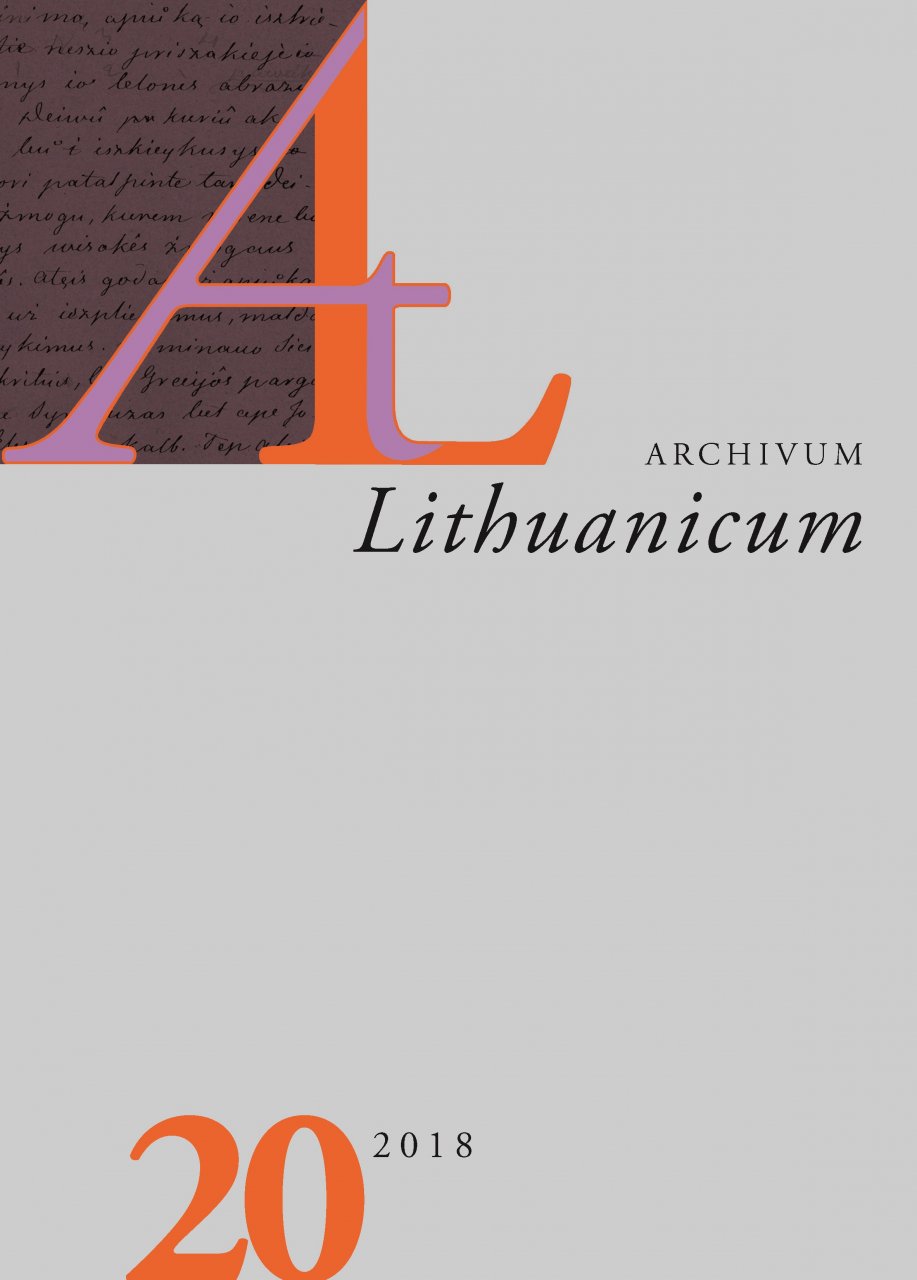 Archivum Lithuanicum 20