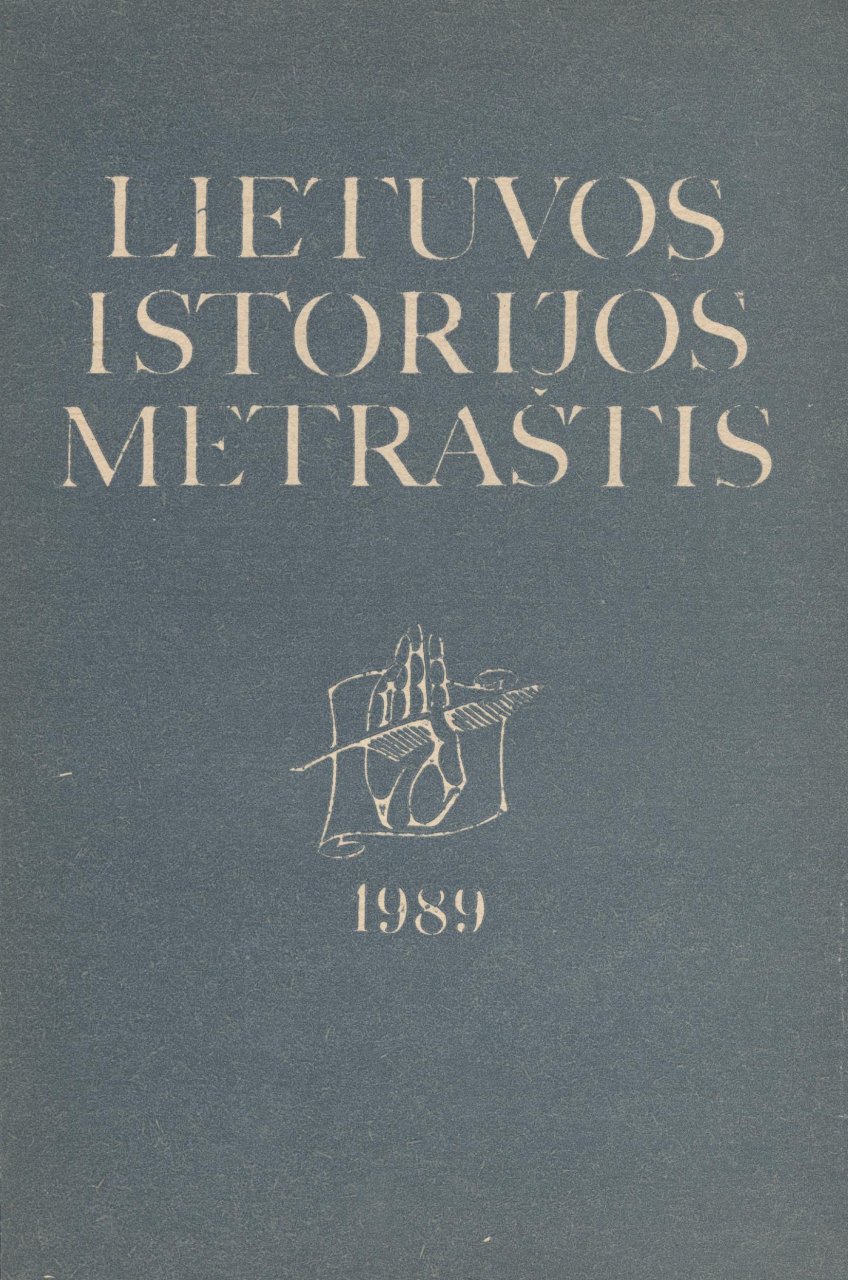 Lietuvos istorijos metraštis 1989 metai 