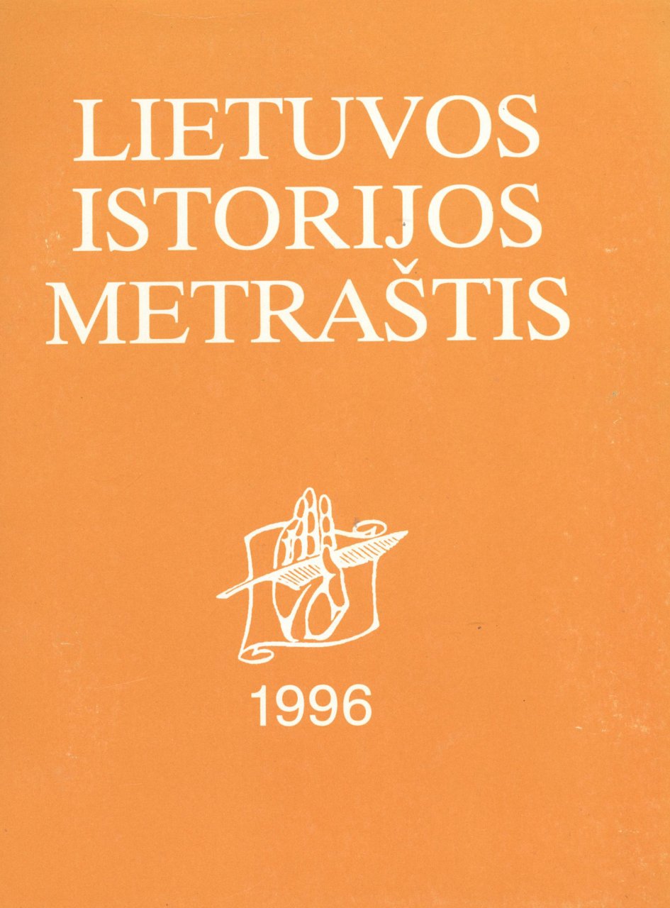 Lietuvos istorijos metraštis 1996 metai 