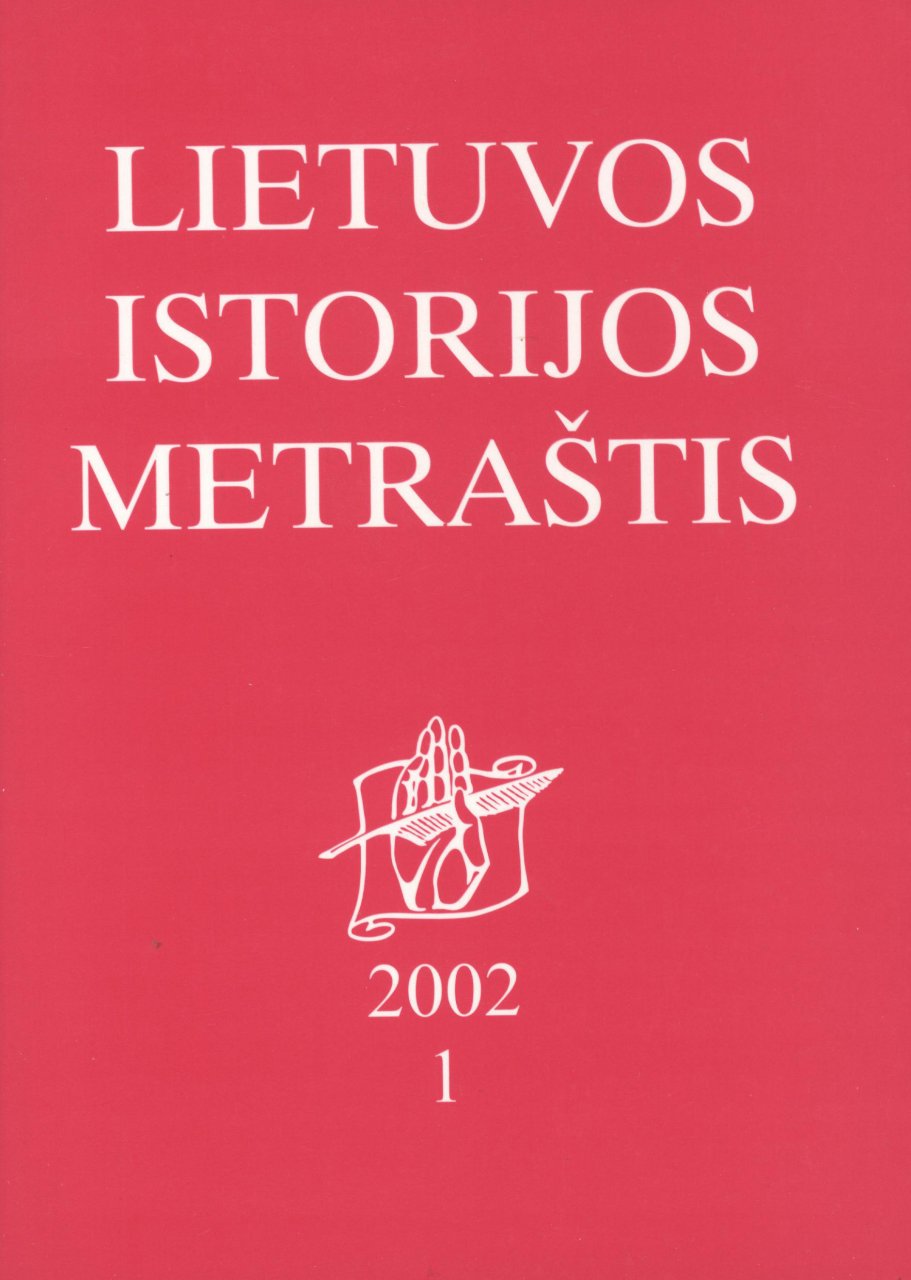 Lietuvos istorijos metraštis 2002 metai 1 