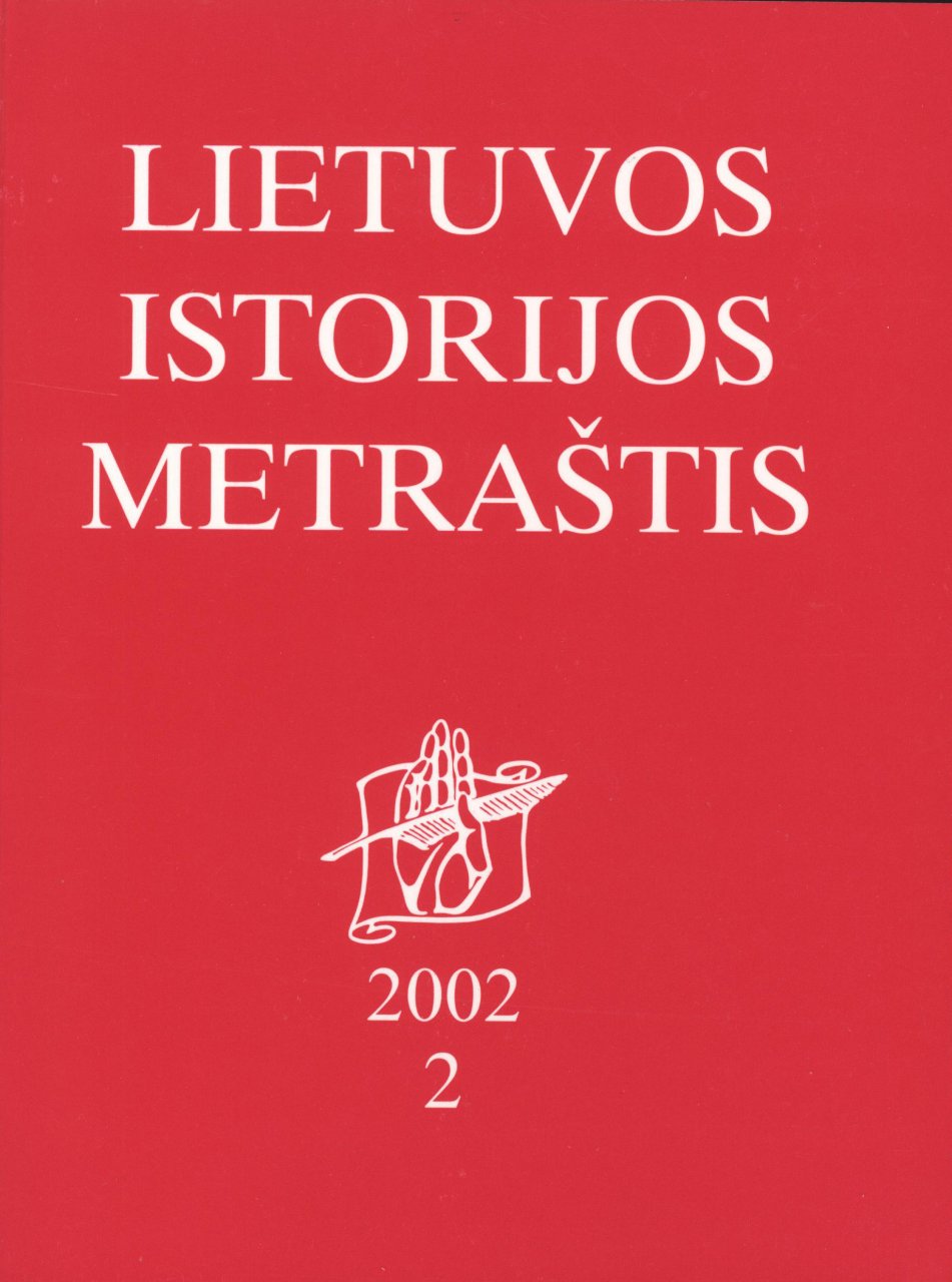 Lietuvos istorijos metraštis 2002 metai 2 