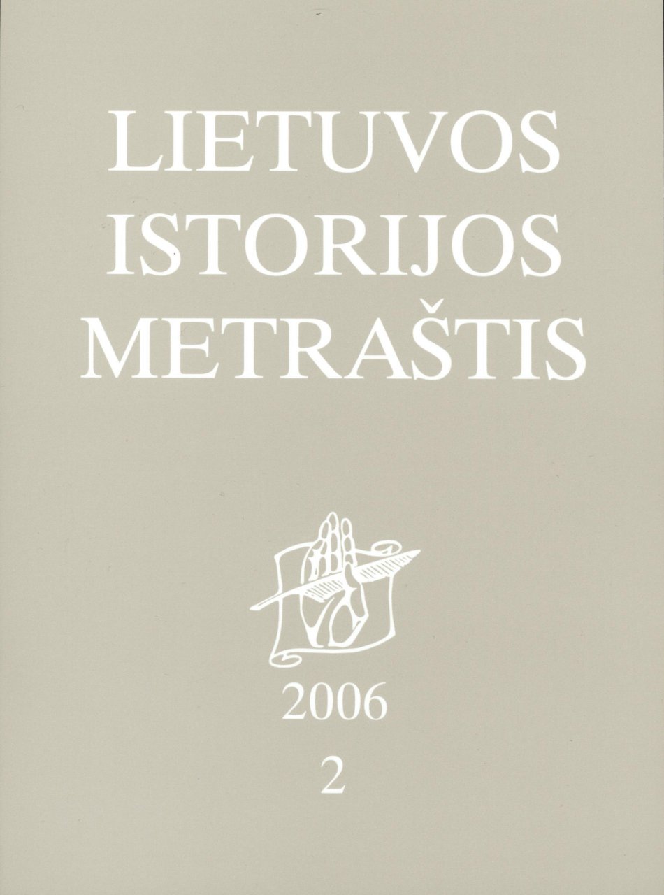 Lietuvos istorijos metraštis 2006 metai 2 