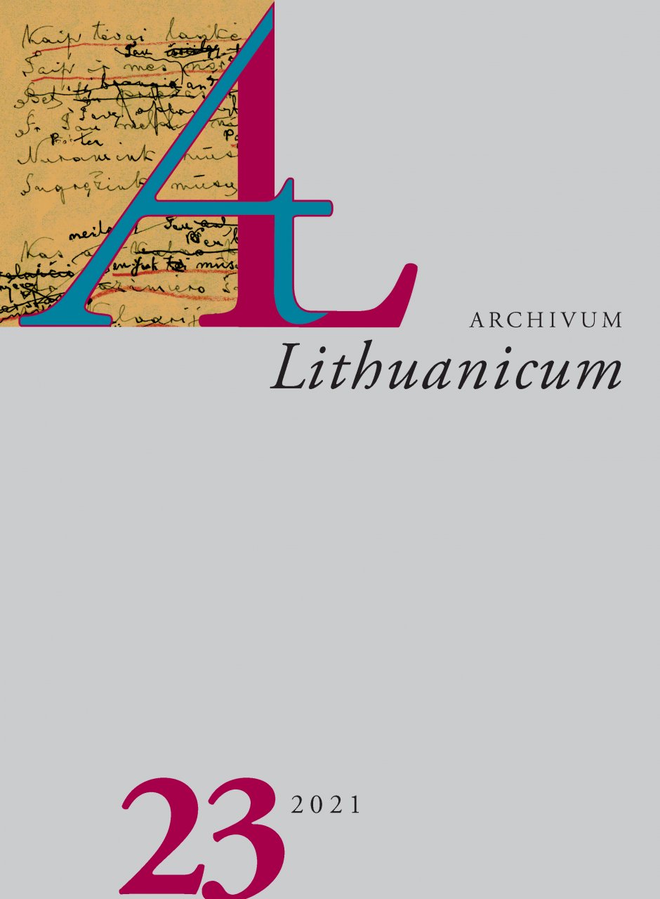 Archivum Lithuanicum 23